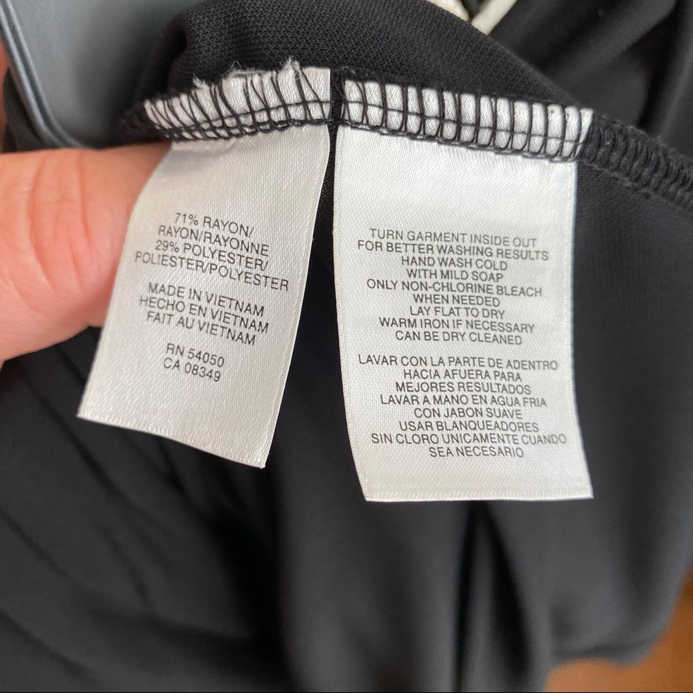 NWOT Rachel Roy Black Faux Wrap Dress - Picture 3 of 12